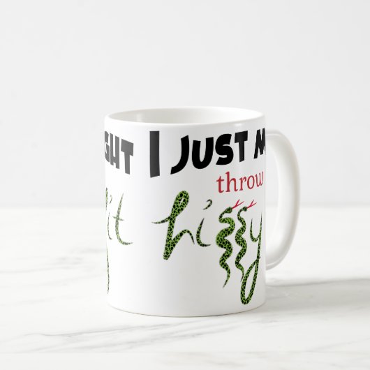Gooi een Hissy Fit Classic Mok, 11 oz Koffiemok (Voorkant rechts)