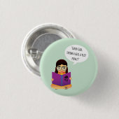 Gooi een meisje een Button met een waarnemingspunt (Voorkant /achterkant)