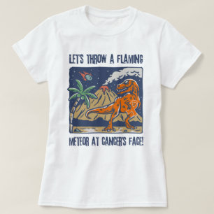 Gooi een vlammende meteoor op leukemie bewustzijn  t-shirt