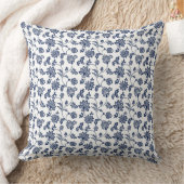 Gooi en Lumber Kussens - Blauw en Wit Bloemen (Deken)