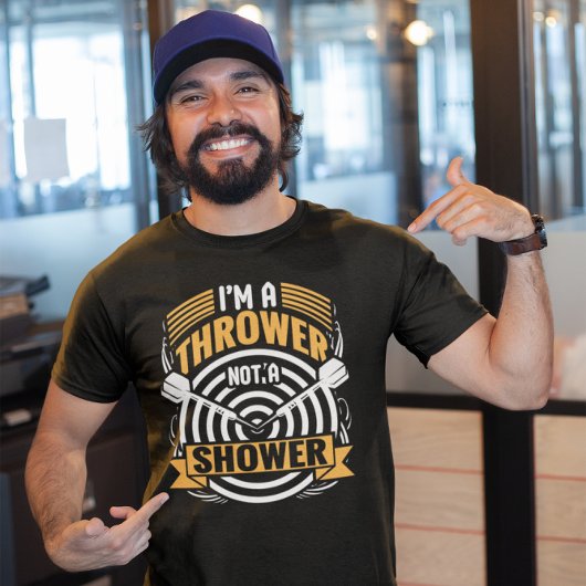 Gooi geen douche - Grappige darter T-shirt