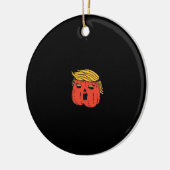 Gooi hem eruit als een pompoen Trumpkin Halloween Keramisch Ornament (Links)