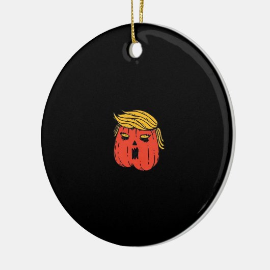 Gooi hem eruit als een pompoen Trumpkin Halloween  Keramisch Ornament (Links)