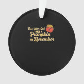 Gooi hem eruit als een pompoen Trumpkin Halloween  Ornament (voorkant)