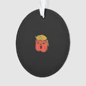 Gooi hem eruit als een pompoen Trumpkin Halloween  Ornament (voorkant)