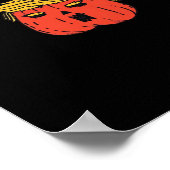 Gooi hem eruit als een pompoen Trumpkin Halloween Poster (Hoek)