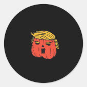 Gooi hem eruit als een pompoen Trumpkin Halloween  Ronde Sticker (Voorkant)