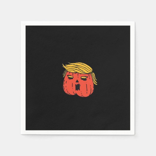 Gooi hem eruit als een pompoen Trumpkin Halloween  Servet (Voorkant)