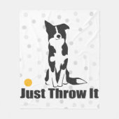 Gooi het gewoon weg | Grens Collie Blanket Fleece Deken (Voorkant)