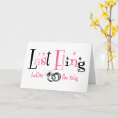 Gooi het laatst vóór de Ring Kaart (Gele Bloem)