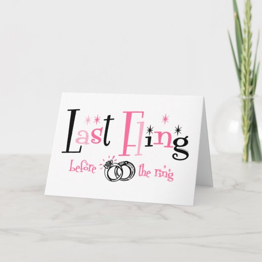 Gooi het laatst vóór de Ring Kaart (Voorkant)