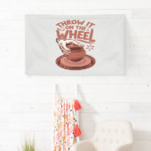 Gooi het op het Wiel Pottery Art Clay Craft Spandoek (Insitu)
