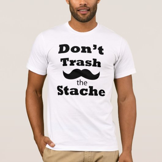 Gooi het op maat gemaakte T-shirt van de Stache ni (Voorkant)