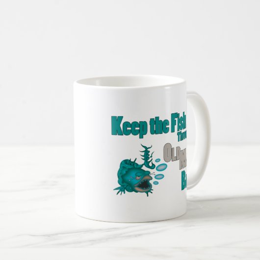 Gooi het oude Man terug Koffiemok (Voorkant rechts)