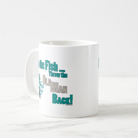 Gooi het oude Man terug Koffiemok (Voorkant links)