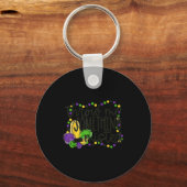 Gooi iets meneer mardi gras kralen new orlean sleutelhanger (Voorkant)