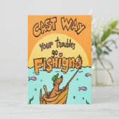 Gooi je problemen weg kaart (Staand voorkant)