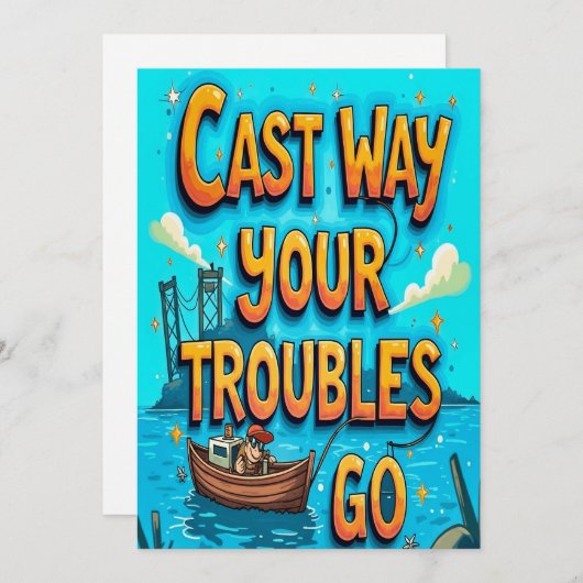 Gooi je problemen weg kaart (Voorkant / Achterkant)