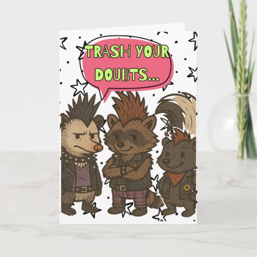 Gooi je twijfels weg Motivatie Kaart (Voorkant)