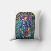 Gooi kussen Glas in lood Peace on Earth (Achterkant)