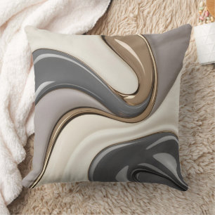 Gooi kussen in stijlvolle abstracte afbeelding