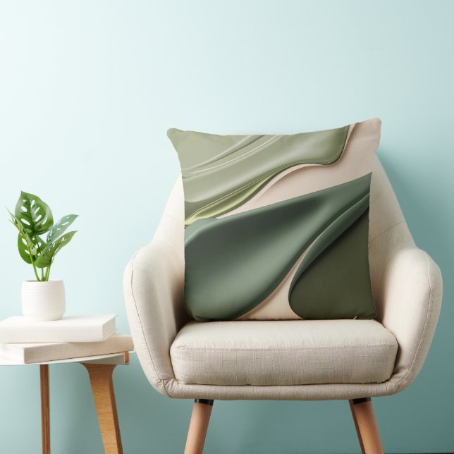 Gooi kussen in stijlvolle abstracte afbeelding (Stoel)