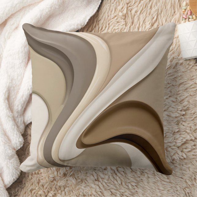 Gooi kussen in stijlvolle abstracte afbeelding (Deken)