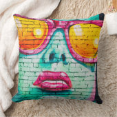 Gooi kussen - Lippenstift Urban Street Art (Deken)