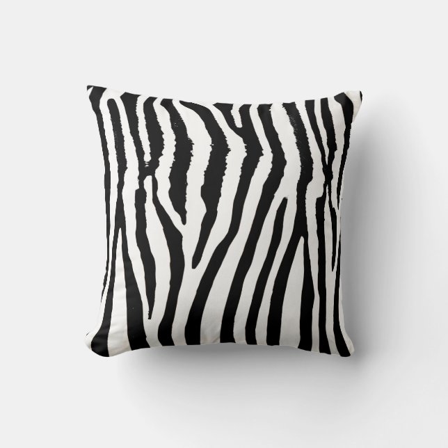 Gooi kussen met zebraprint (Voorkant)