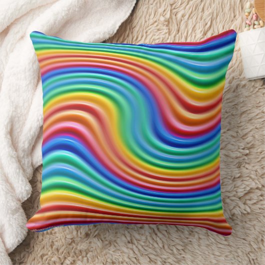 Gooi kussens Rainbow Pride ontwerp. (Deken)