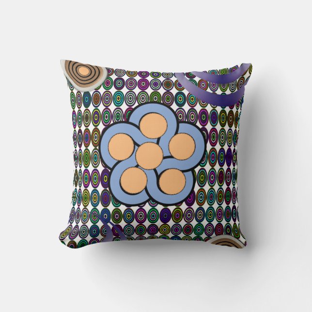 gooi looddecore abstract kussen (Voorkant)