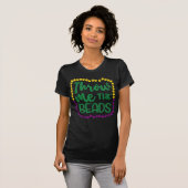 Gooi me de krinters, Mardi Gras party T-shirt (Voorkant volledig)