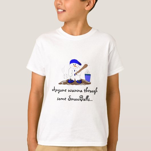 Gooi me een sneeuwbal t-shirt (Voorkant)