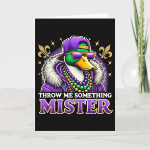 Gooi me iets meneer Mardi Gras Duck Festival Kaart