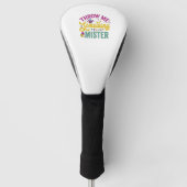Gooi me iets Mister Funny Mardi Gras cadeau Golfheadcover (Voorkant)