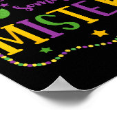 Gooi me iets wat meneer Mardi Gras Carnival Masker Poster (Hoek)