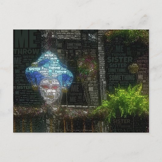 Gooi me iets zuster. briefkaart (Voorkant)