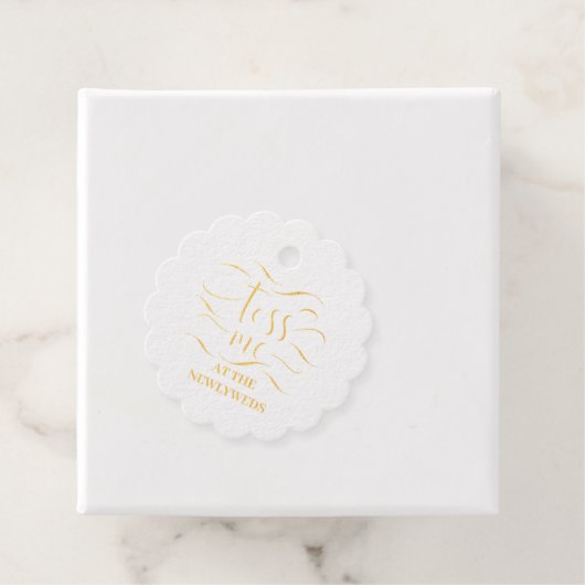 Gooi me naar de Passen getrouwd bruiloft Bedankjes Labels (Met doos)