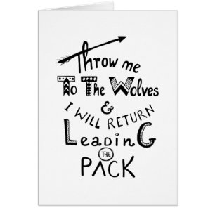 Gooi me naar de wolven! Motivatie prijsopgave