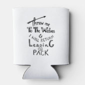 Gooi me naar de wolven! Motivatie prijsopgave Blikjeskoeler (Achterkant)