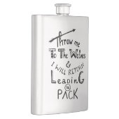 Gooi me naar de wolven! Motivatie prijsopgave Heupfles (Rechts)