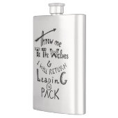 Gooi me naar de wolven! Motivatie prijsopgave Heupfles (Links)