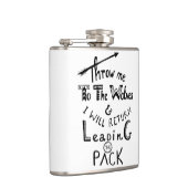 Gooi me naar de wolven! Motivatie prijsopgave Heupfles (Rechts)