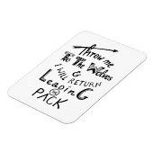 Gooi me naar de wolven! Motivatie prijsopgave Magneet (Linkerzijde)