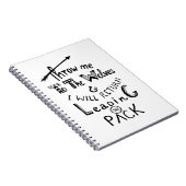 Gooi me naar de wolven! Motivatie prijsopgave Notitieboek (Rechterzijde)