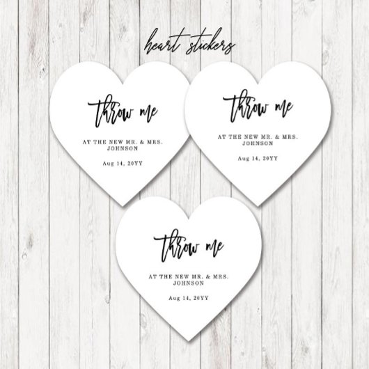 Gooi me Wedding Petals Confetti Hart Sticker