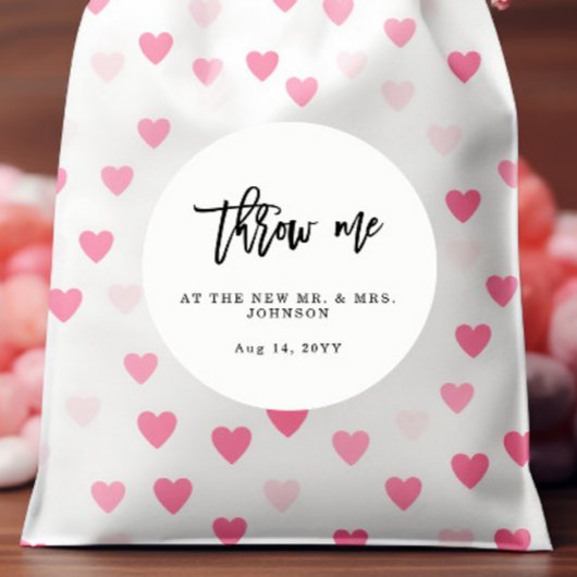 Gooi me Wedding Petals Confetti Ronde Sticker