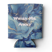 Gooi me weg Blauw Marmer Monogrammed |