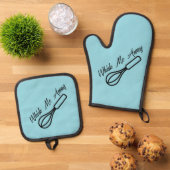 Gooi me weg ovenwant & pannenlap set (Top down)