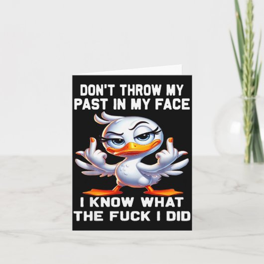 Gooi mijn verleden niet in mijn gezicht ik weet wa kaart (Voorkant)